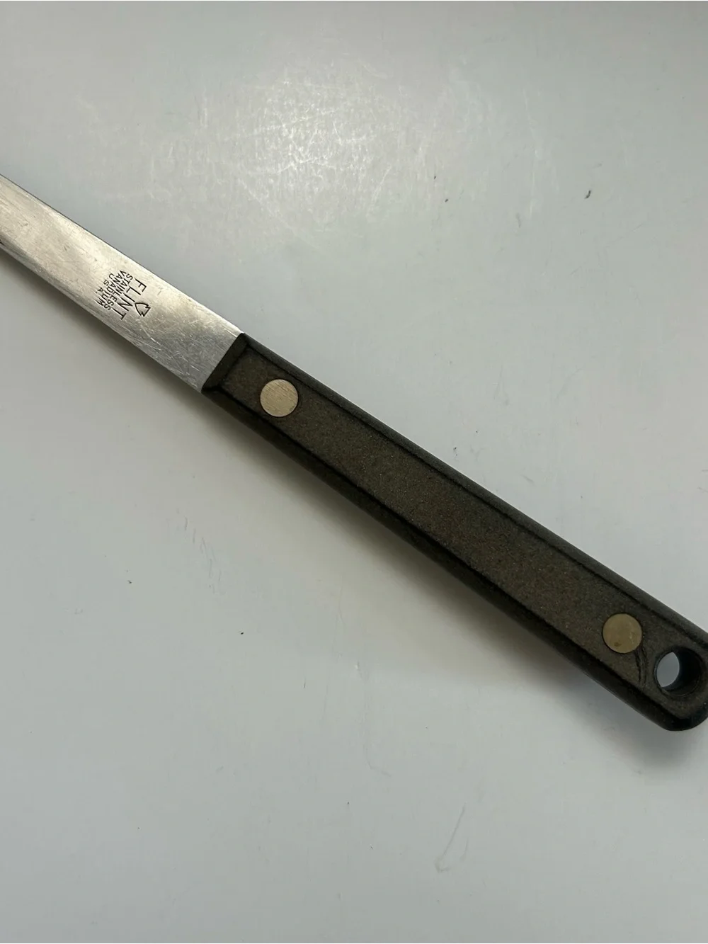 Vtg Pre-1954 FLINT Arrowhead Stainless Vanadium Spatula Composite Full Tang USA